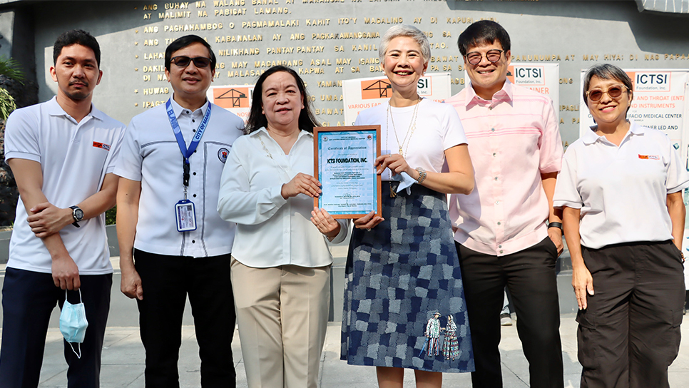 ICTSI Foundation boosts services of Manila hospital; Donates medical